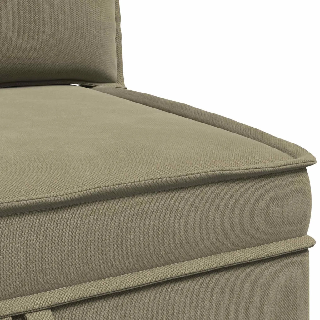 Divano Angolare con Storage Cachi Velluto