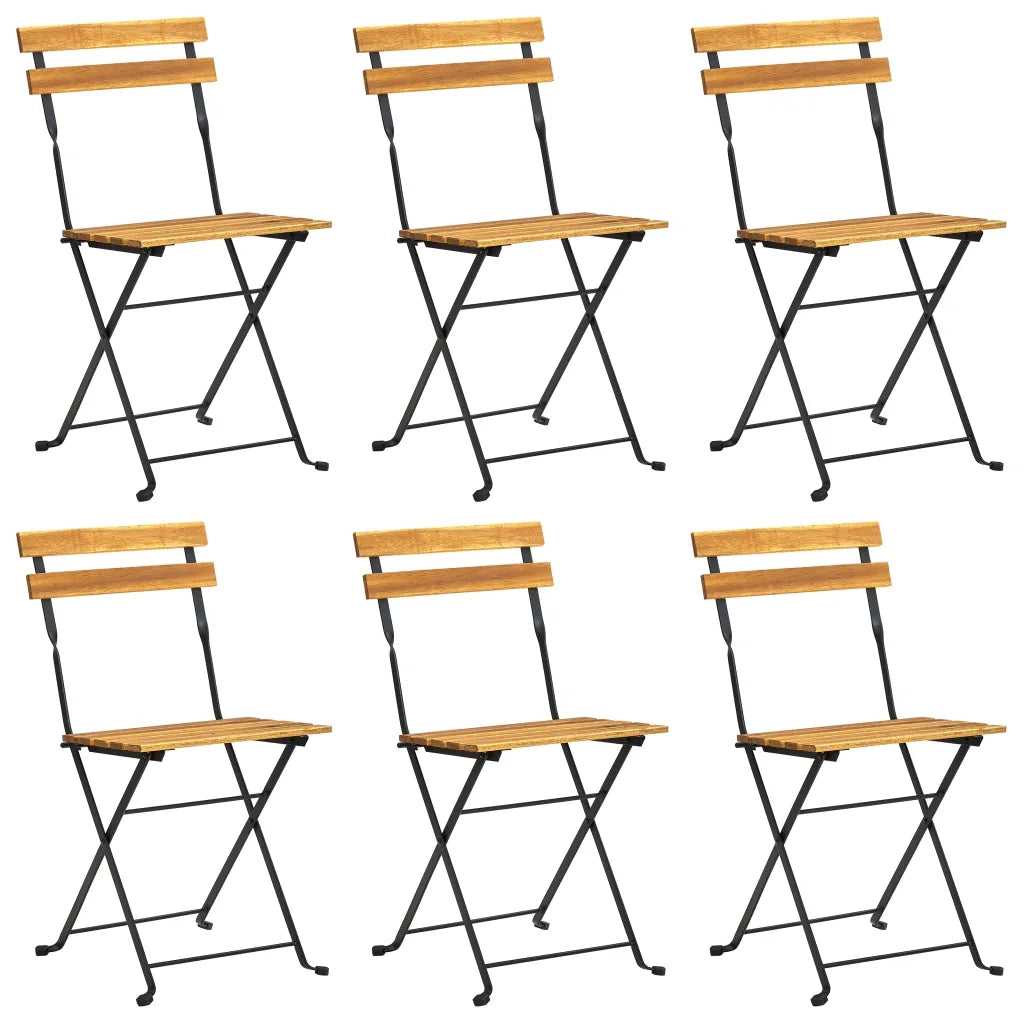Set da Pranzo da Giardino 7 pz in Legno Massello di Acacia cod mxl 43548