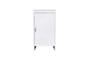 Mobile Lavanderia da Esterno 46,5x49x84 cm in PVC Bianco