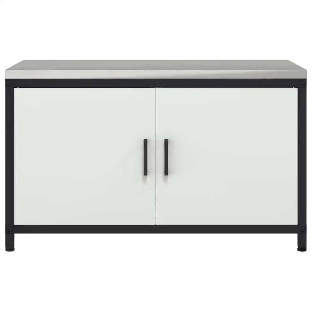 Stoccaggio in cucina con porta Bianco 60 x 50 x 92 cm Acciaio