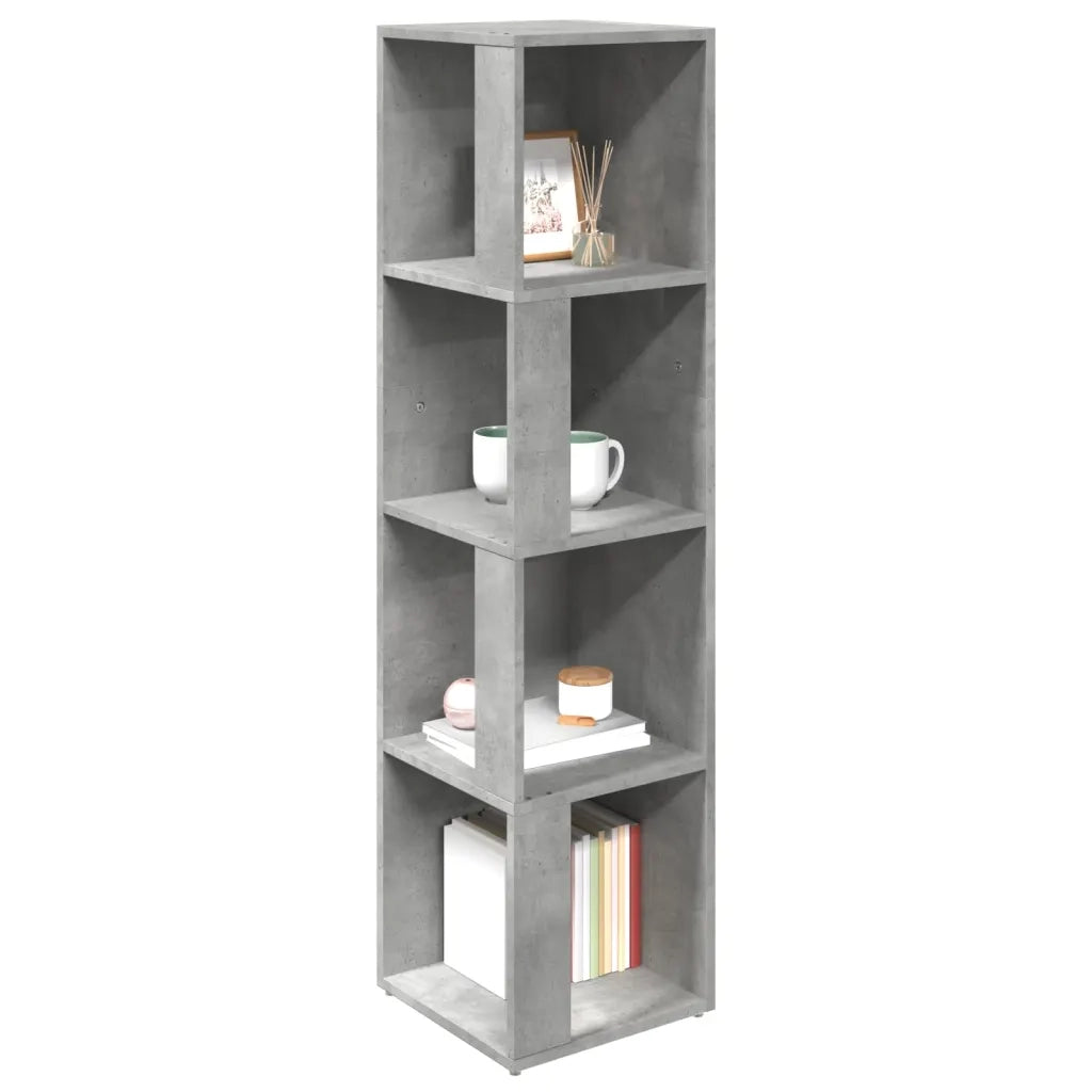 Armadio Angolare Grigio Cemento 33x33x132 cm in Truciolato cod mxl 49639