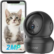Indoor Camera Wi-Fi 1080P a 360° Pan/Tilt con Visione Notturna, Tracciamento Movimento e Audio a Due Vie