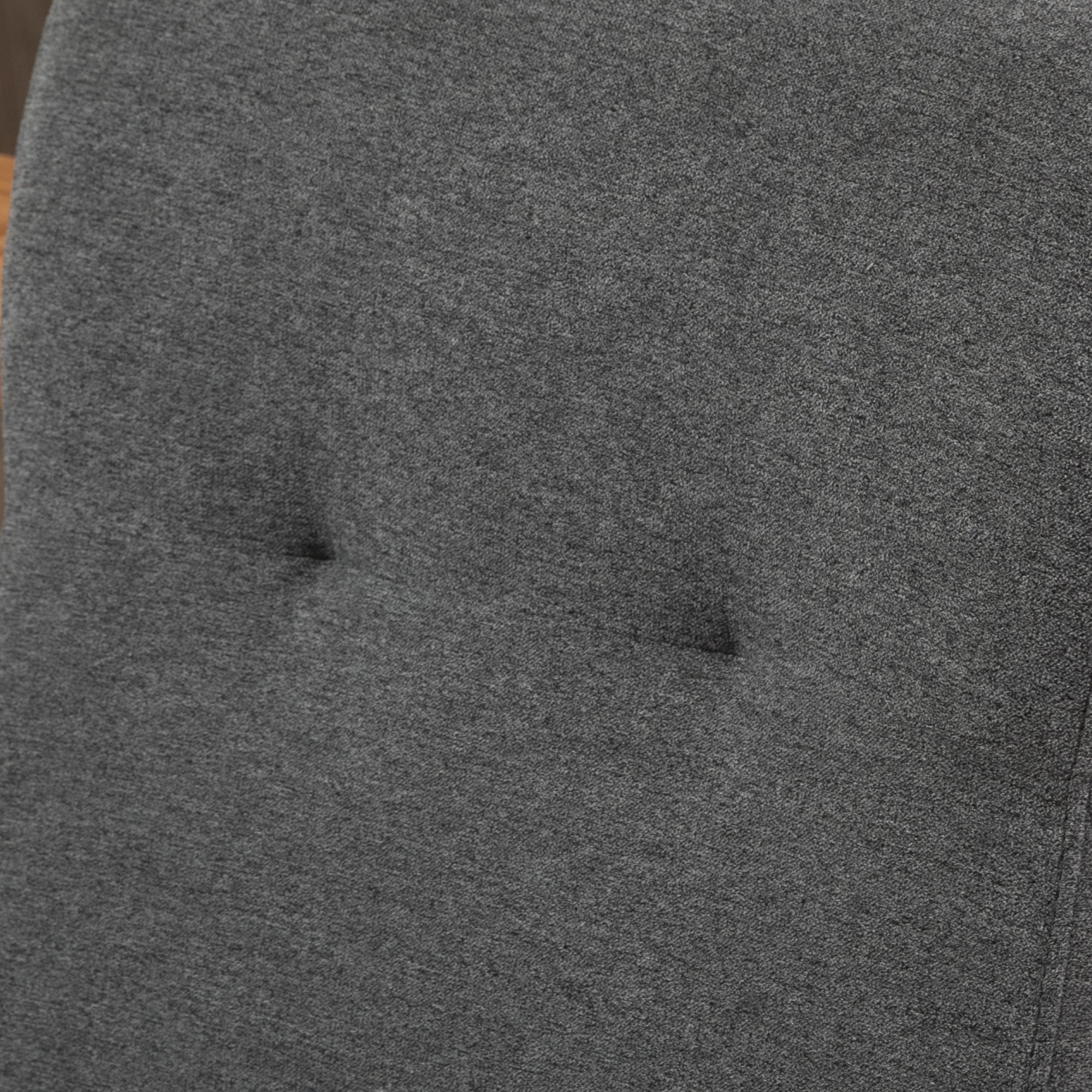 Set 2 Sedie da Pranzo Imbottite con Schienale Alto 50x62x96 cm Grigio Scuro