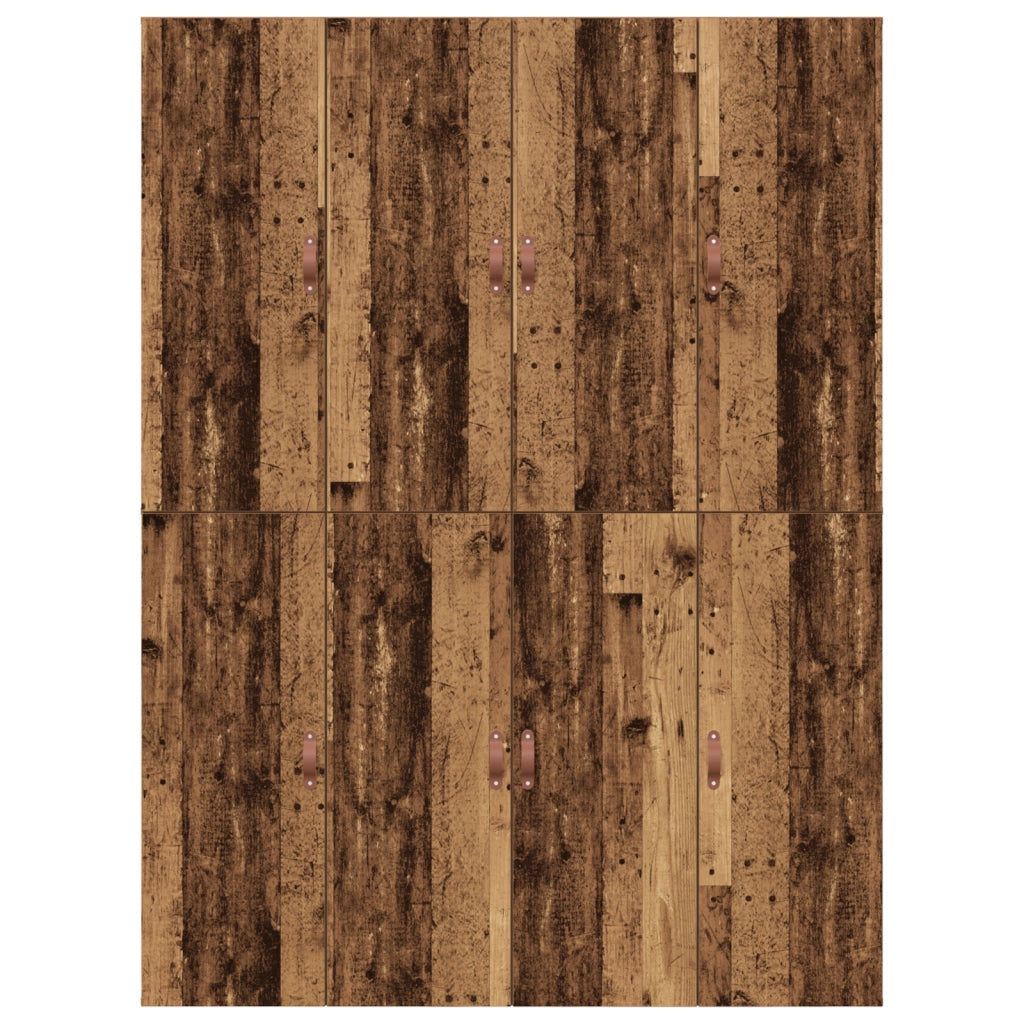 Struttura Letto con Contenitore Legno Invecchiato 150x200 cm