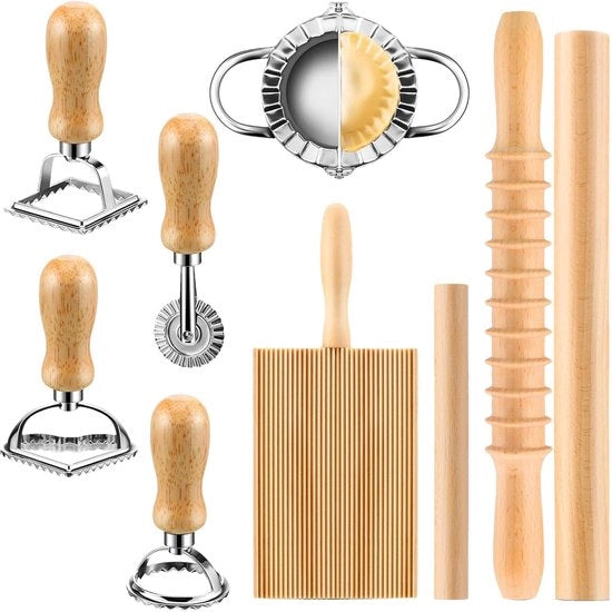 Set per la Preparazione di Ravioli e Gnocchi Freschi a 9 pezzi