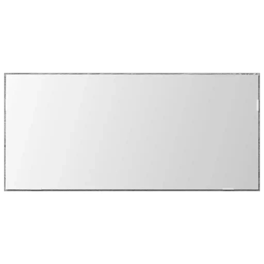 Specchio con luci a strisce a LED-Specchio da bagno Grigio sonoma alto 80 x 37 cm