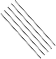 Tubo Circolare in Acciaio Inossidabile 304 - 5 pezzi - 3 mm x 200 mm - Colonna Massiva - Duraturo - Ideale per Artigianato Fai da Te - Tubo di Acciaio