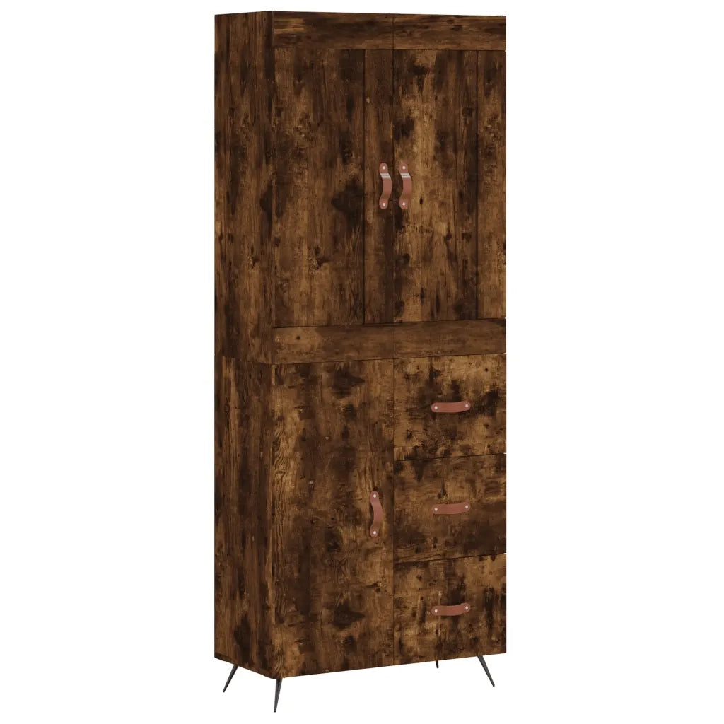 Credenza Rovere Fumo  69,5x34x180 cm in Legno Multistrato 3199790