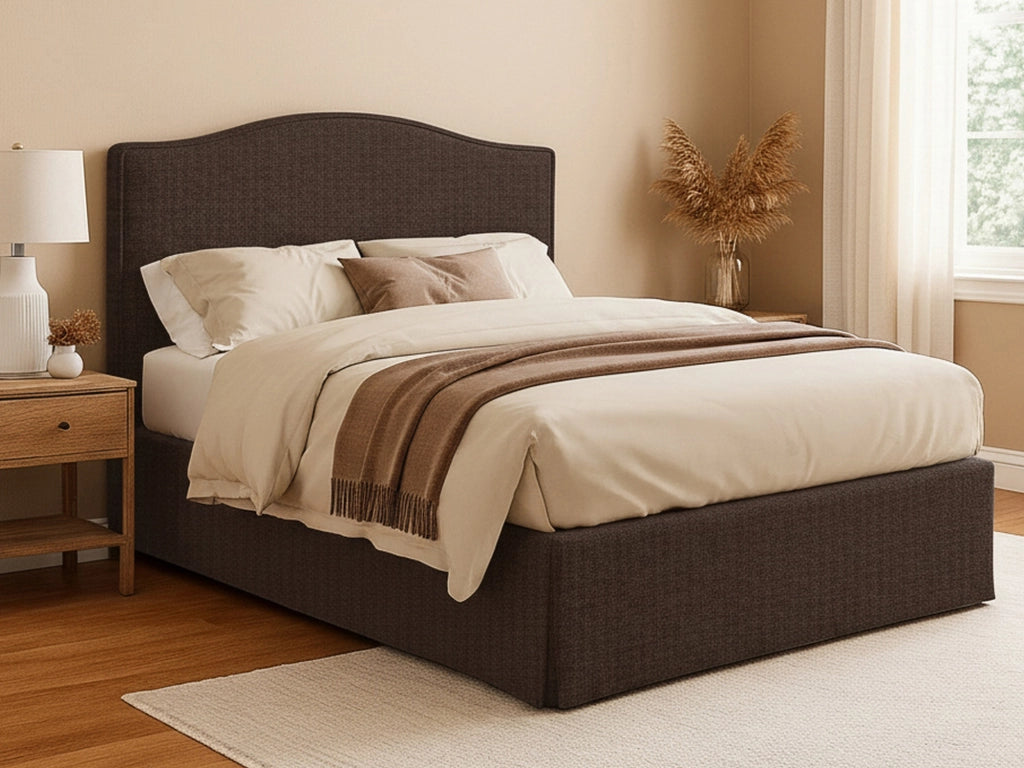 Blyth, Letto Piazza e Mezza Sfoderabile Made in Italy, Marrone