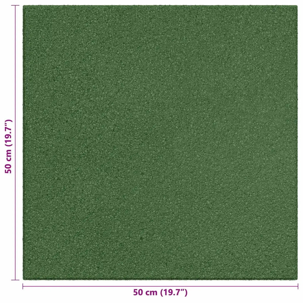 Piastrelle per Protezione dalle Cadute 6 pz Verde 50 x 50 cm CFW5693315
