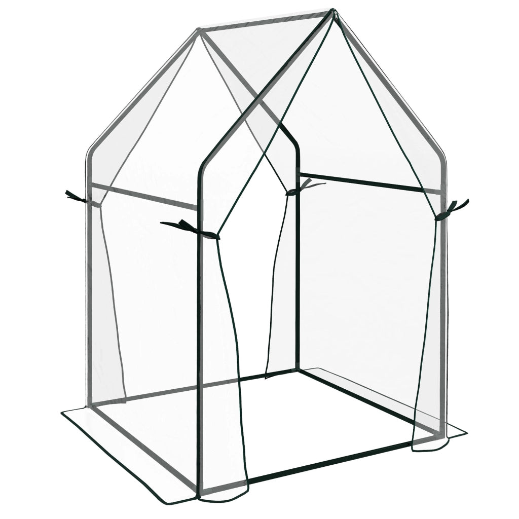 SERRA per piante rampicanti 90 x 90 x 145 cm acciaio trasparente