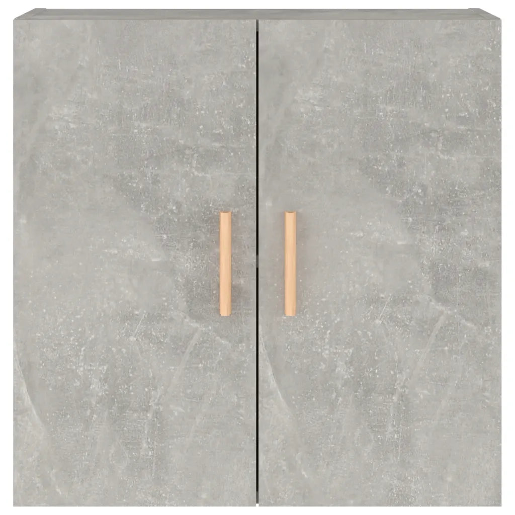 Armadietto a Muro Grigio Cemento 60x30x60 cm Legno Multistrato
