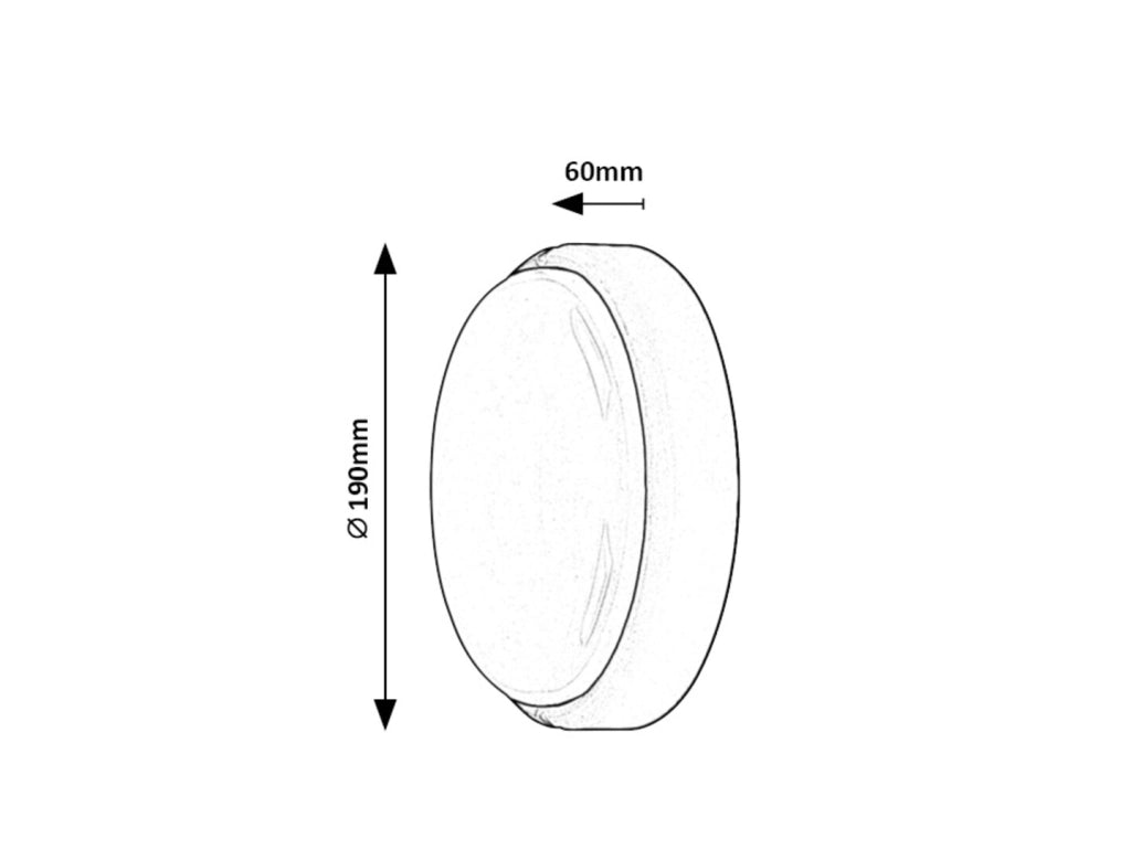 Plafoniera esterna LED 15W nera Hort Rabalux 7407