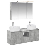 Set di Armadi da Bagno 4 pcs Grigio Cemento 3406458