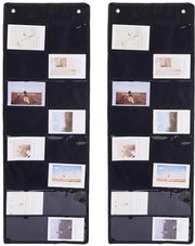 Organizzatore per parete con 16 tasche - Dual-Pack - Materiale in velluto - Braccio di sostegno per parete - Organizzazione - Ideale per classe e ufficio