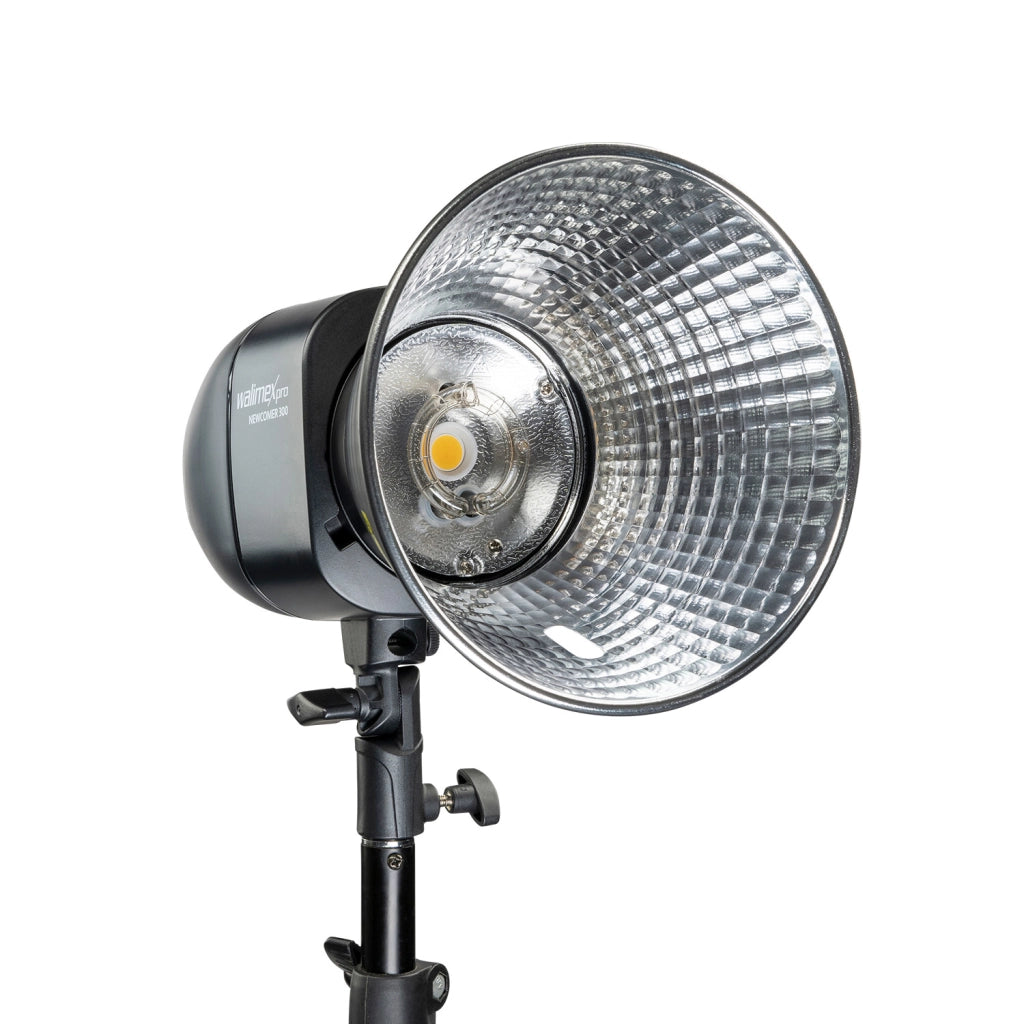 Newcomer 300 Set 2 flash fotografici con potenza di 300 Ws, con radio a 2,4 GHz, softbox 60 x 90 cm e treppiedi per luci, per studio fotografico
