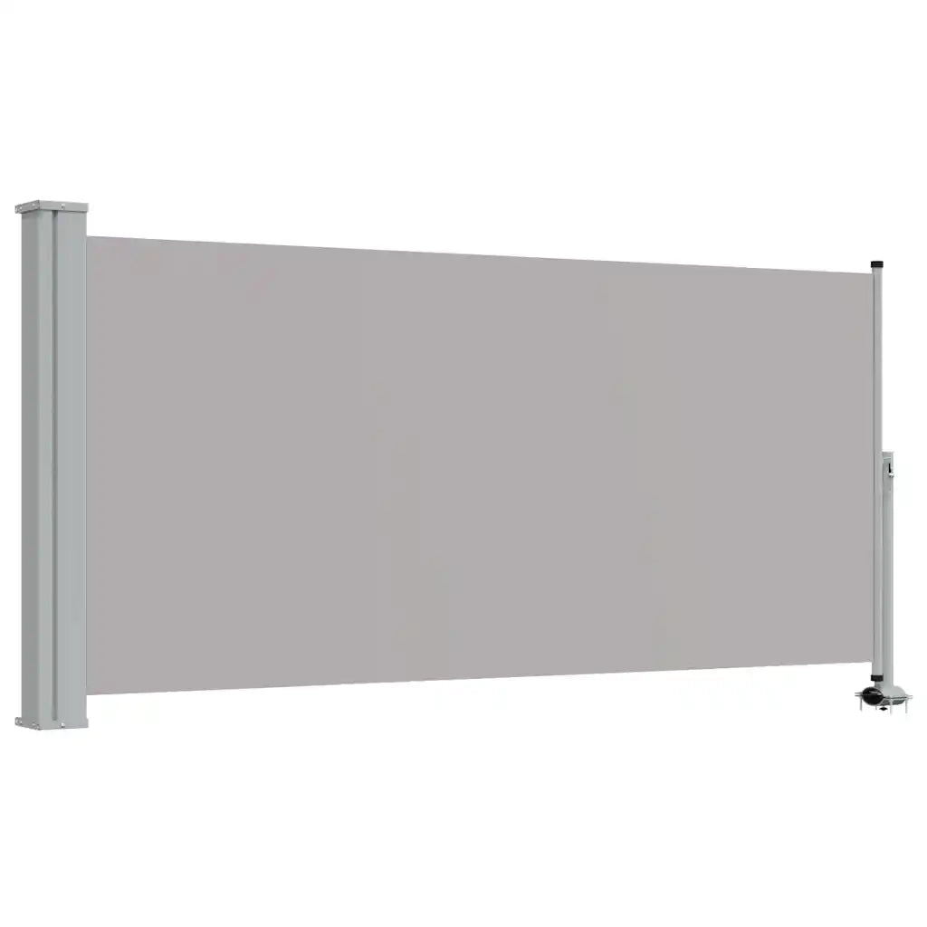 Tenda da Sole Laterale Retrattile 120 x 300 cm Grigia 45189