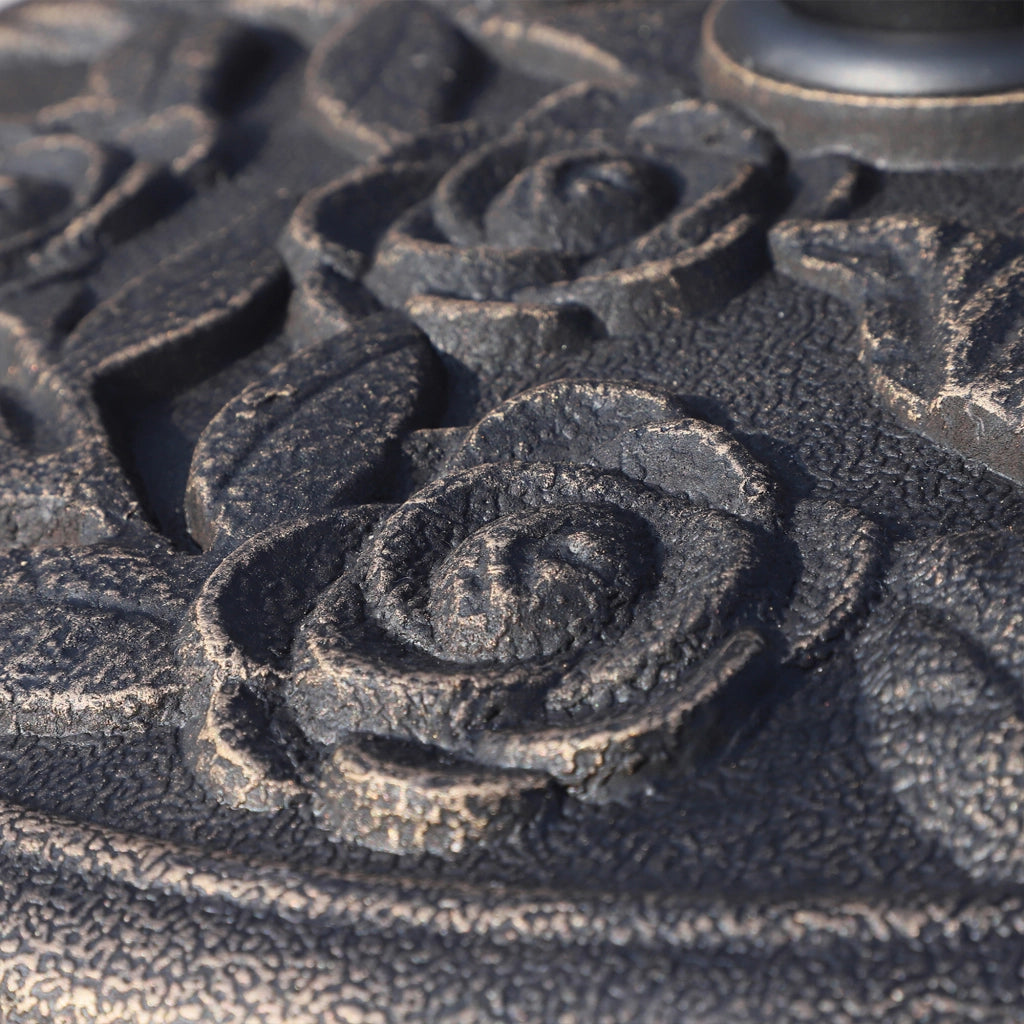 Base per Ombrellone da Giardino 9 kg ¨C Zephmum ¨C Bronce ?45,5x31 cm per 38/48mm