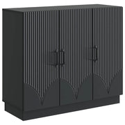 Credenza Nero 89 x 34,5 x 77 cm Legno ingegnerizzato 895336