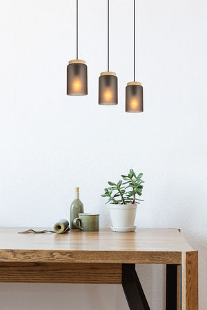 Lampada APP1812-3CP Frosted Grey