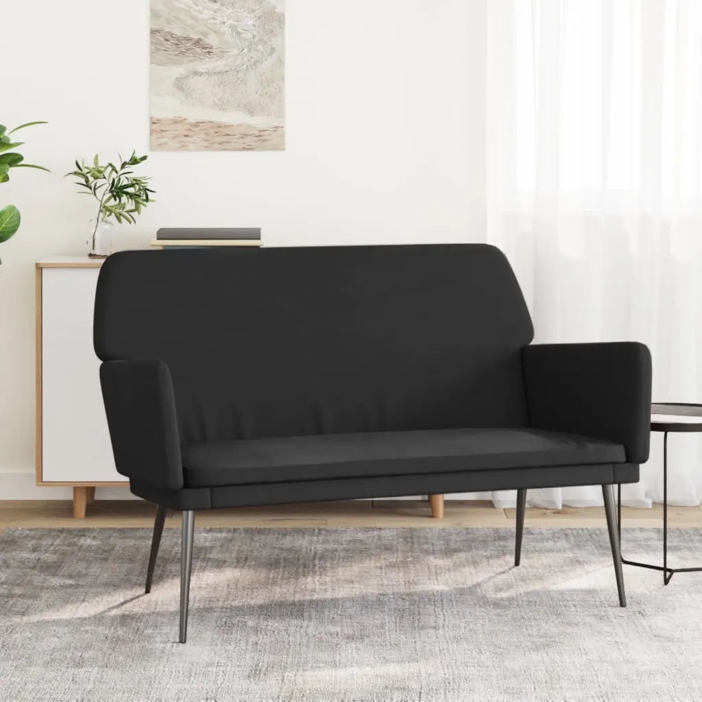 Panca Nera 108x79x79 cm in Velluto CFW1629597