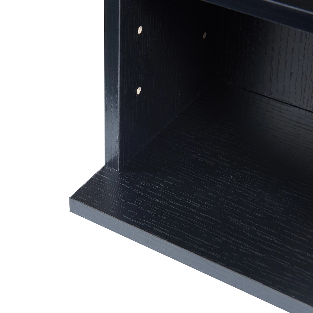 Scaffale a Colonna Tynset con 6 Scomparti per CD DVD 90x20x20 cm Nero [en.casa]