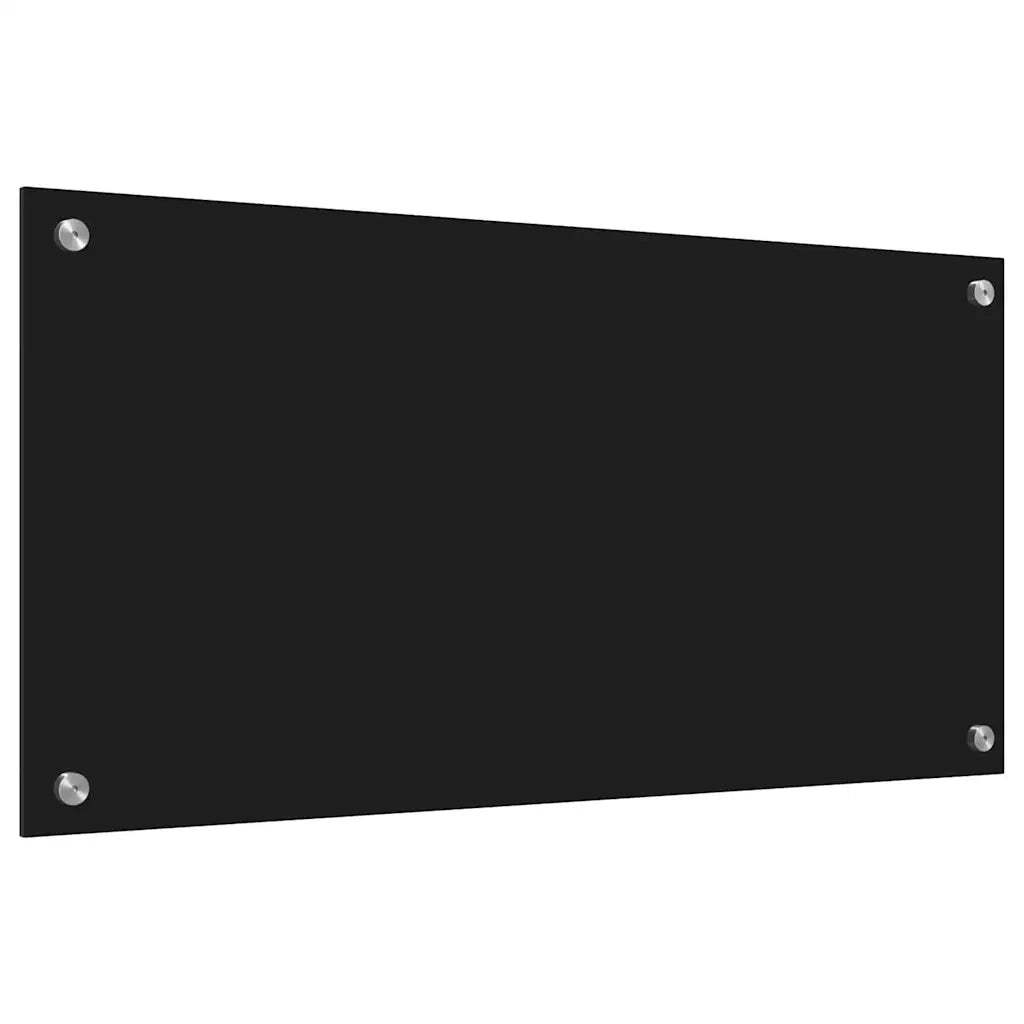 Schienale da cucina Nero 80 x 40 cm vetro temperato CFW9593374