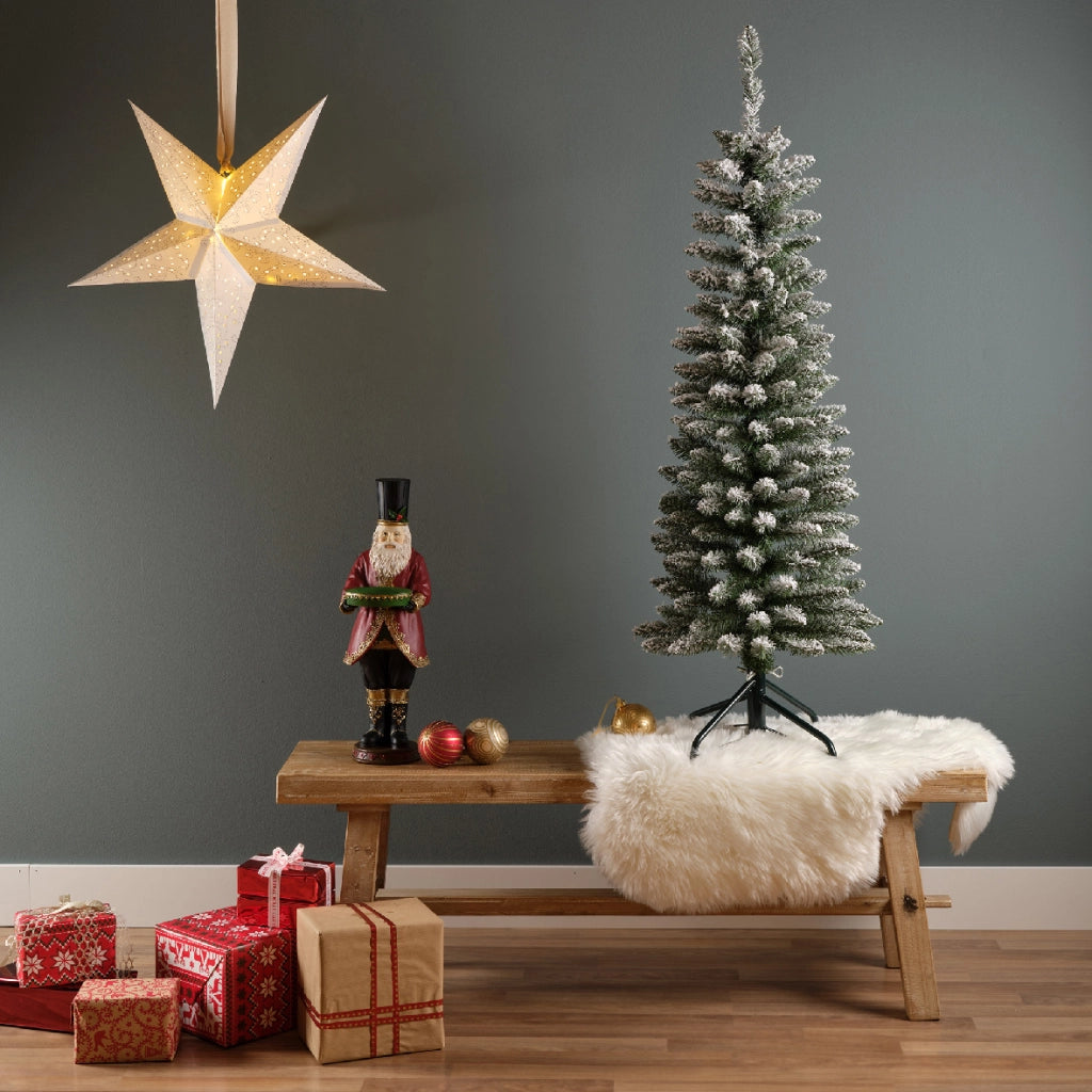 Albero di Natale Pencil pine Innevato H 150 x 45 cm