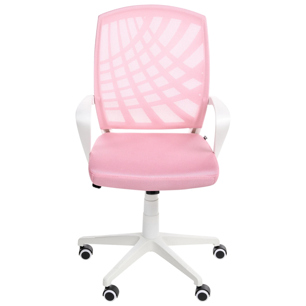 Sedia da ufficio rosa blu poliestere Mesh girevole scrivania computer altezza regolabile