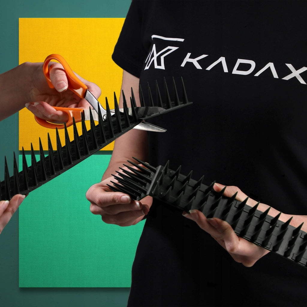 Punte anti-piccioni KADAX, 51 cm, in plastica densa e resistente, 48 pezzi
