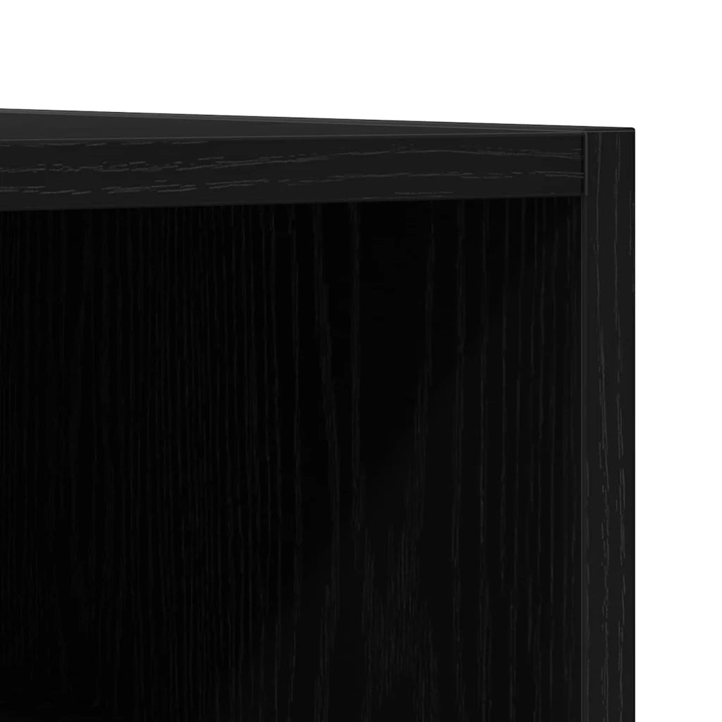 Mobile porta vinili Rovere Nero 100 x 38 x 48 cm CFW3493063