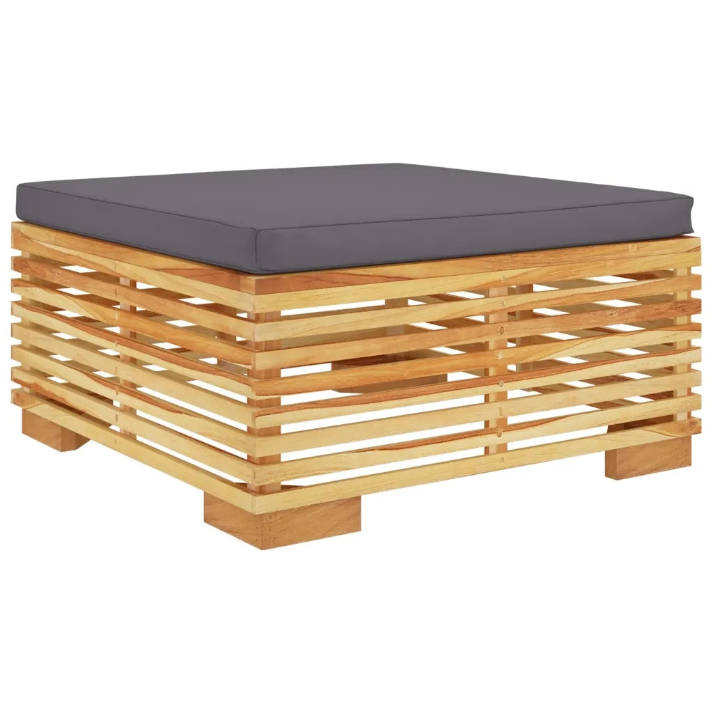 Set Divani da Giardino 4 pz con Cuscini Legno Massello di Teak