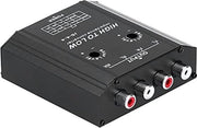 12V 4 canali Convertitore di Impedenza Audio, Alta a Bassa Luce RCA per Autoradio Radio Altoparlante Filtraggio di Frequenza Adatto per Host senza Uscita di Basso Rango