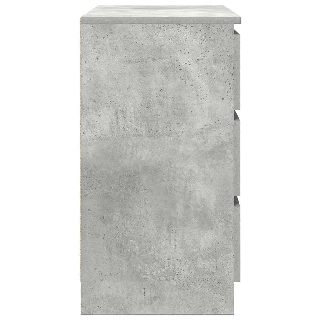Credenza con Cassetto Grigio Cemento 71x35x65 cm in Truciolato 861574