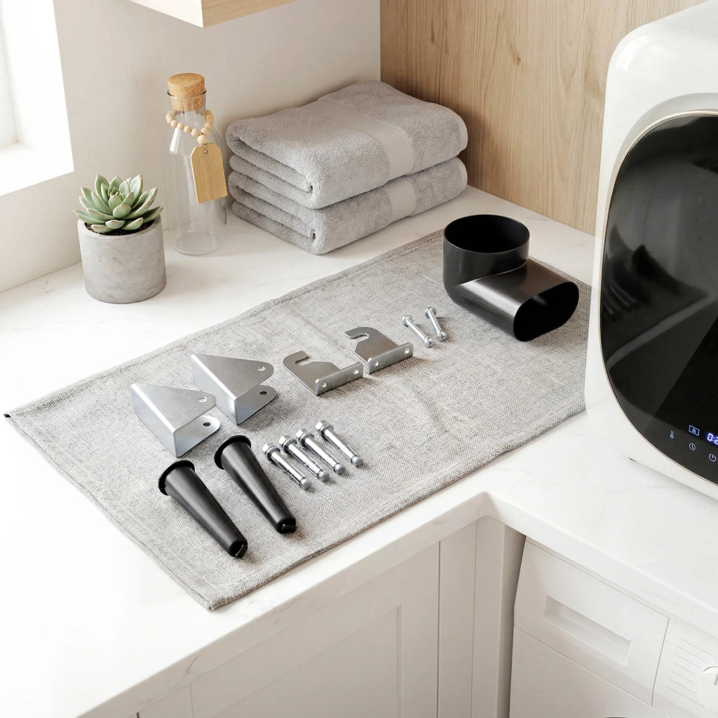 Asciugatrice ad Aria Carico 4kg con Timer e Programma Smart. in Acciaio Inox e ABS. 48x40x56 cm. Bianco