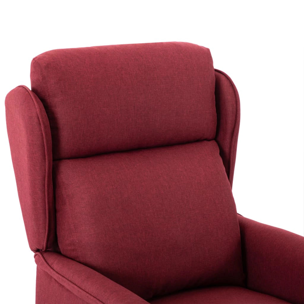Poltrona Massaggiante Rosso Vino Tessuto