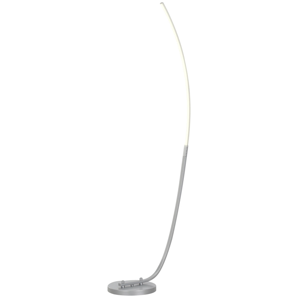 Lampada da terra LED moderna ¨C zephmum ¨C argento, 3 livelli luminosit¨¤