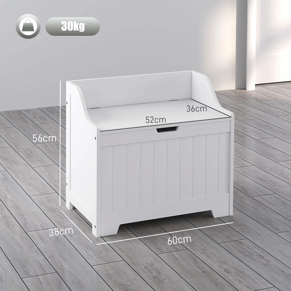 Cassapanca contenitore con coperchio ¨C Xylo ¨C Legno bianco design moderno