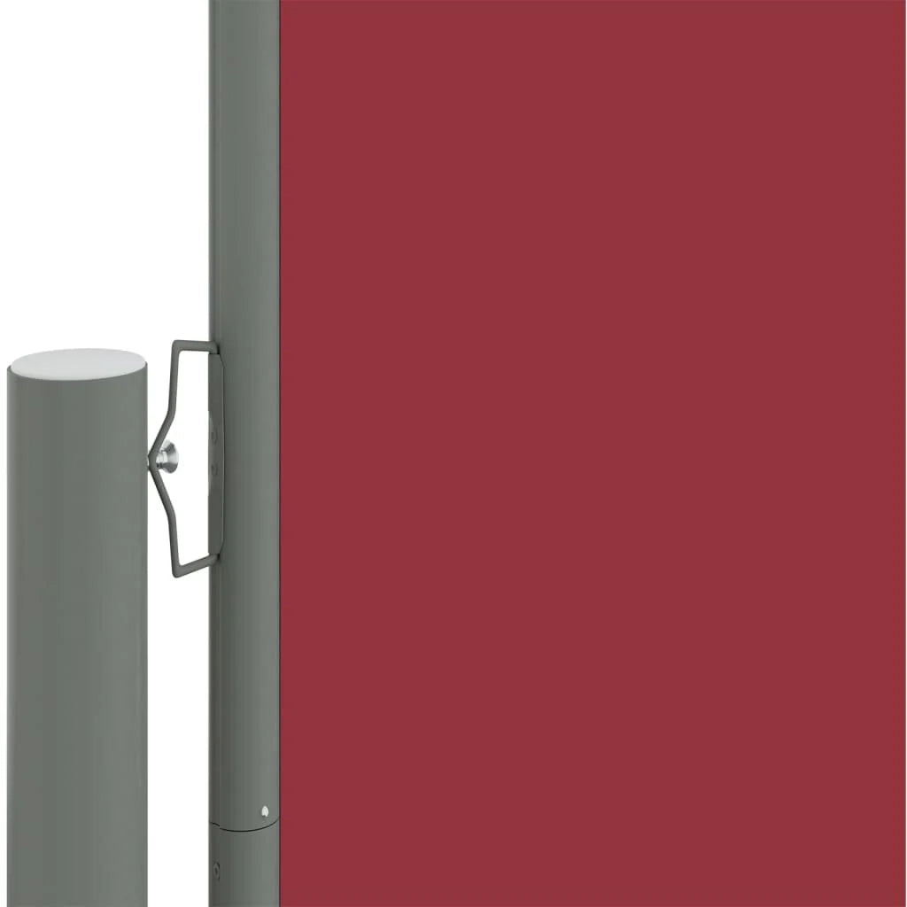 Tenda da sole laterale retrattile/schermo privacy per patio giardino terrazza balcone rosso 220 x 1000 cm 02_0007473