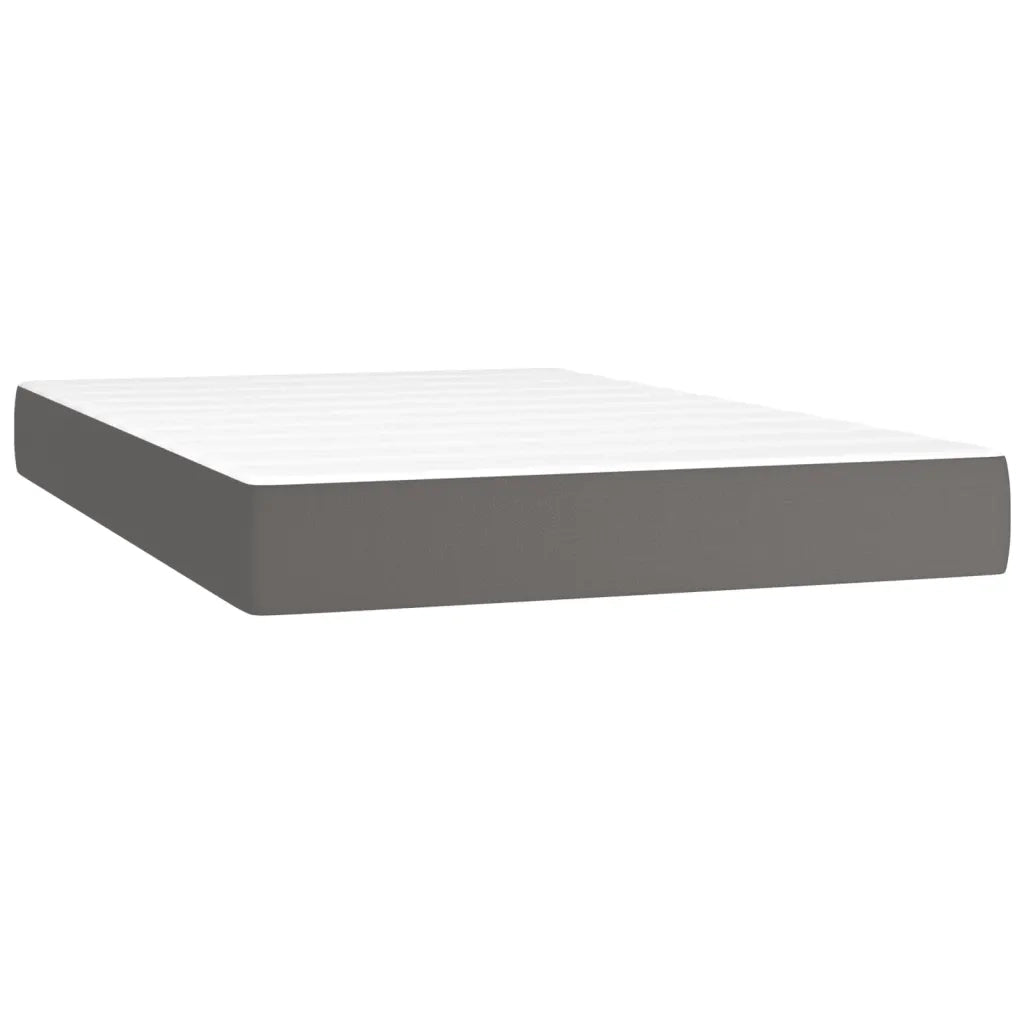 Materasso a Molle-Materasso per letto Grigio 120x200x20 cm in Similpelle