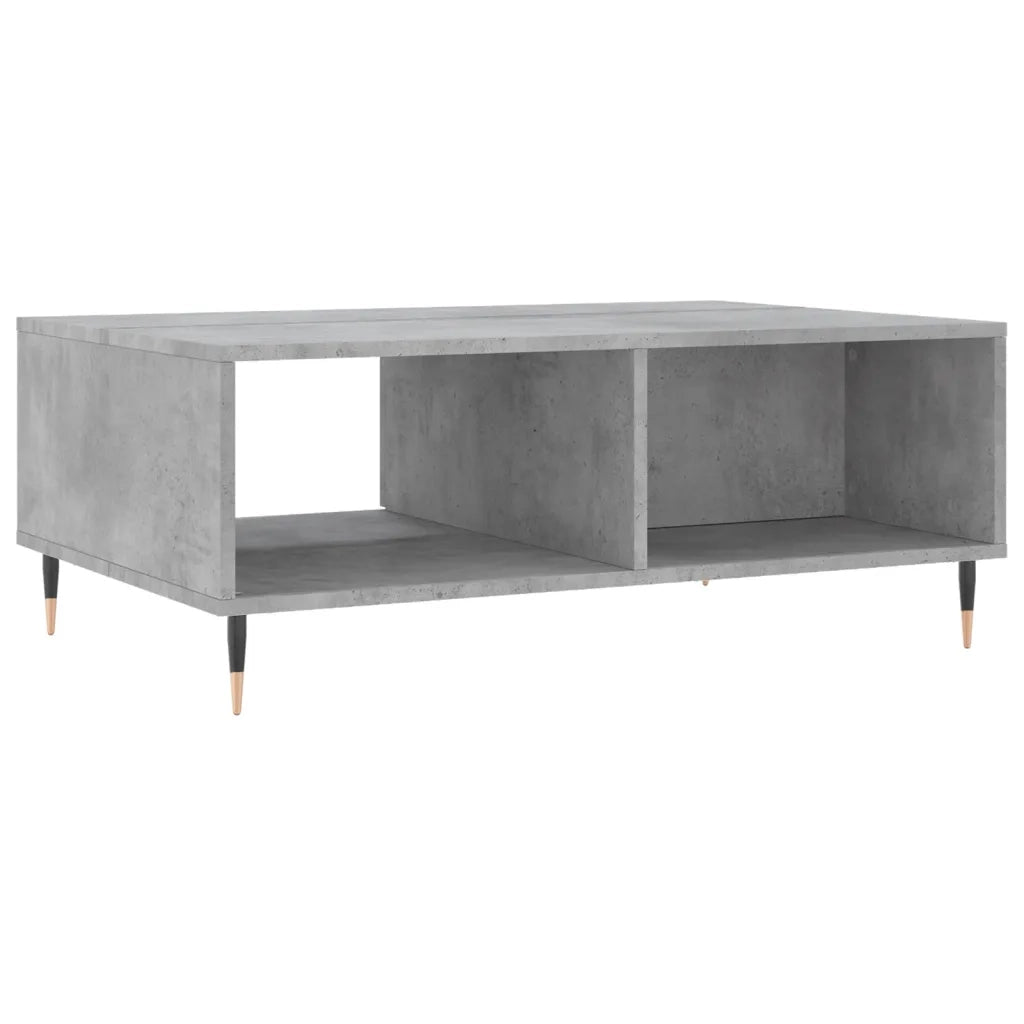 Tavolino da salotto | Tavolino da caff¨¨ | Tavolino da Soggiorno Grigio Cemento 90x60x35cm Legno Multistrato