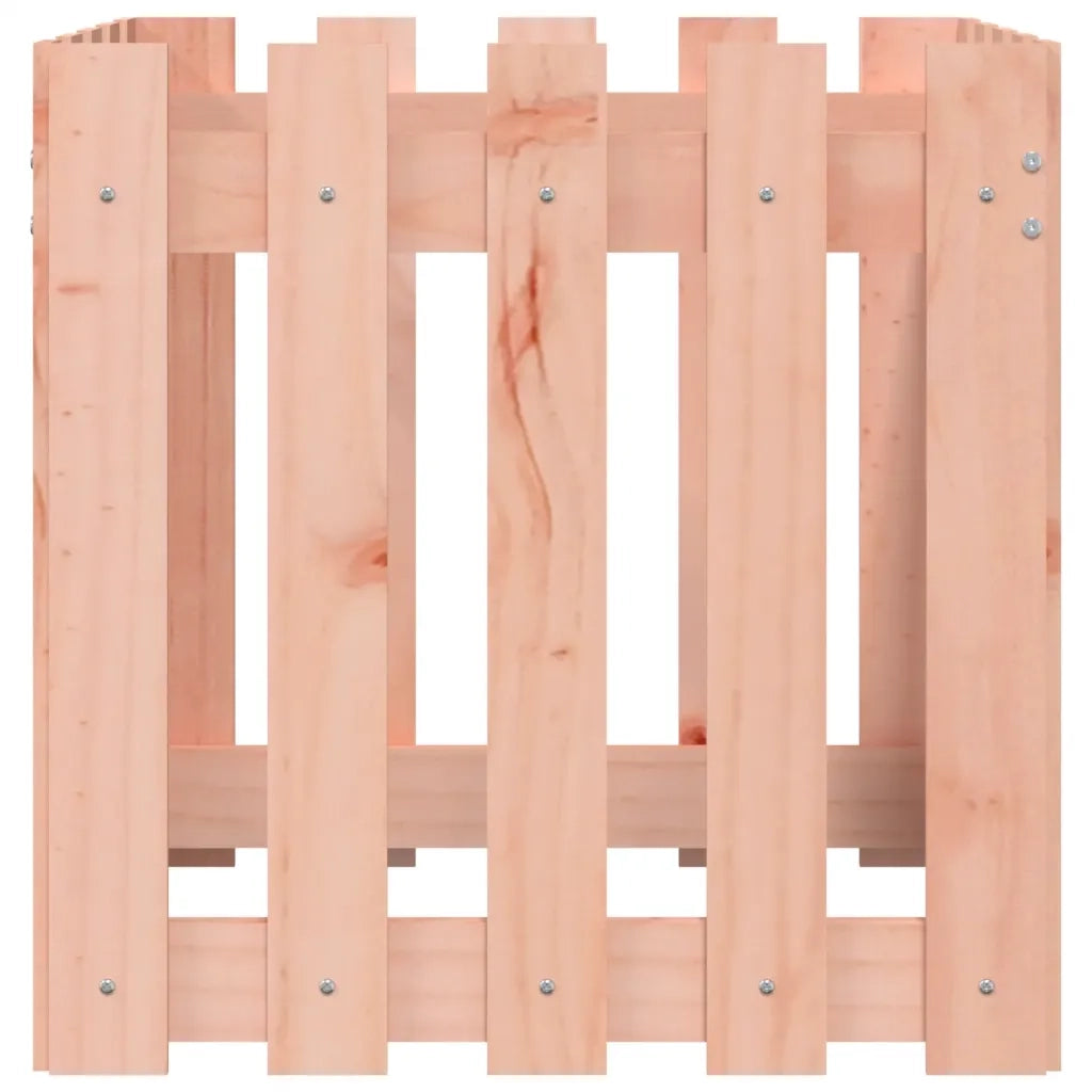 Fioriera Giardino Design Recinzione-Vaso da Esterno-Contenitore per Piante 50x50x50cm Massello Douglas