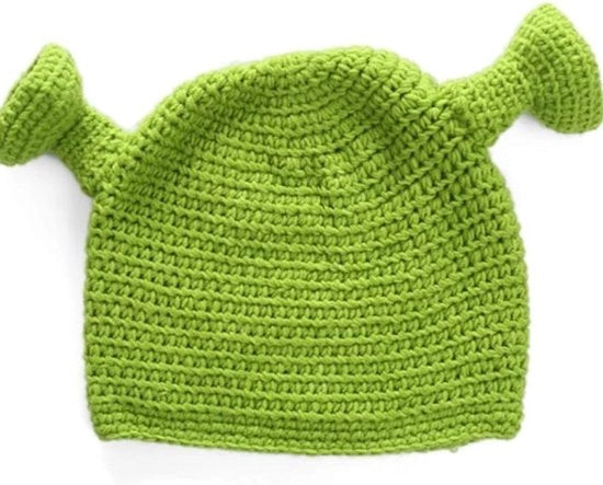 Cappello di lana verde a mano per uomo e donna - Inverno Premium