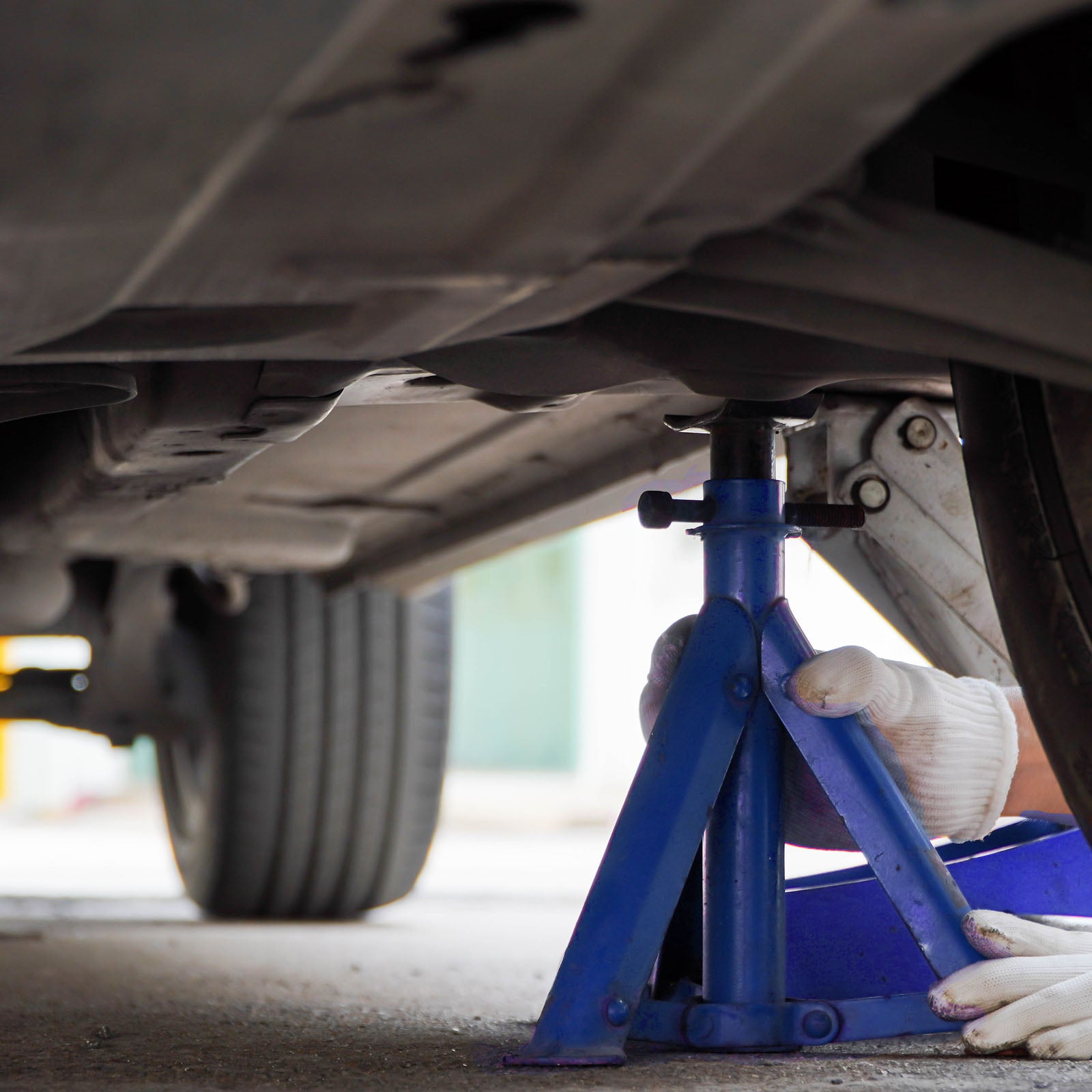 Cavalletti da officina di altezza regolabile Set da 2 pz Capacità di carico 2000 kg/pezzo Montaggio