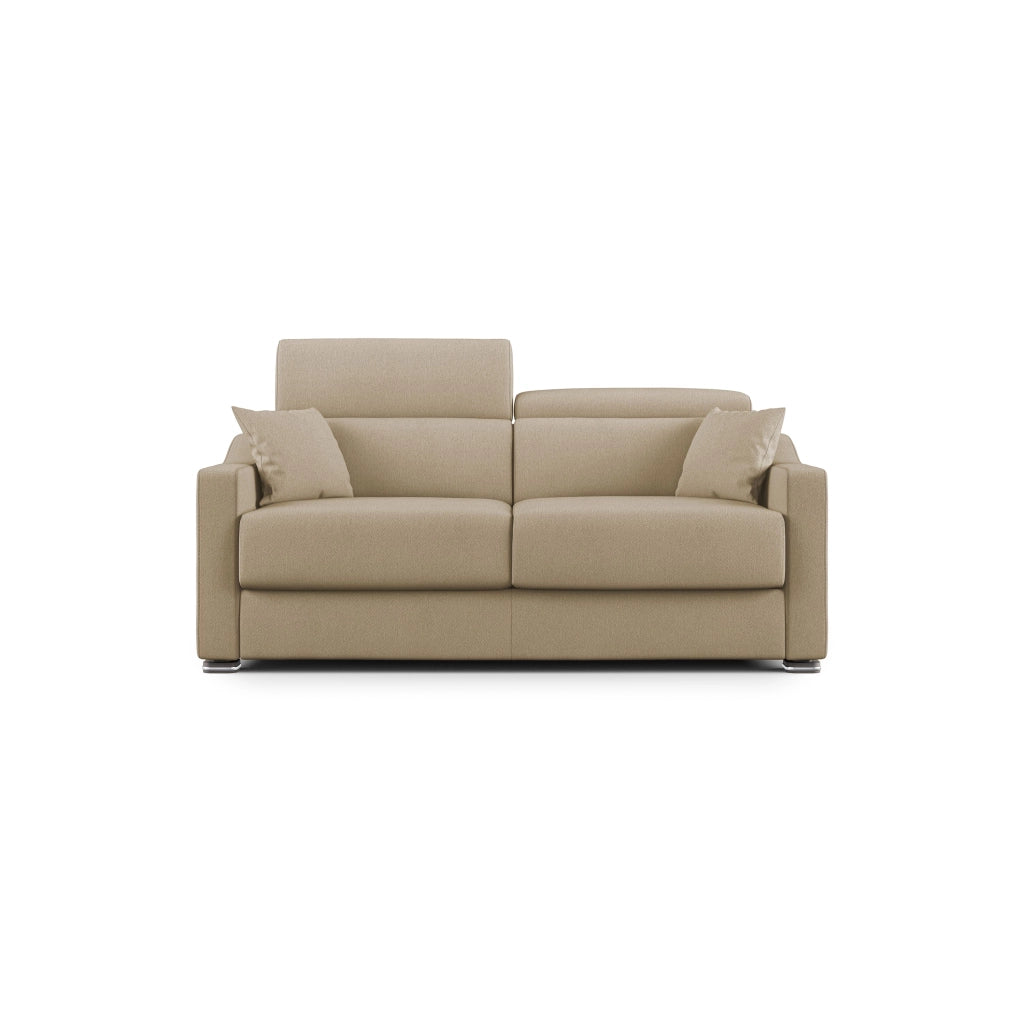 Amber Divano letto matrimoniale in tessuto smacchiabile T05 211 cm (mat. 160x197) beige
