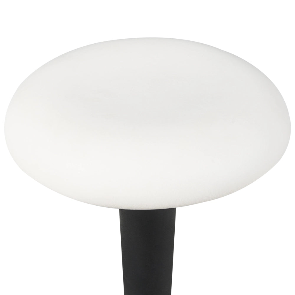 Sgabello in ecopelle bianco con struttura in metallo ad altezza regolabile mobili da ufficio