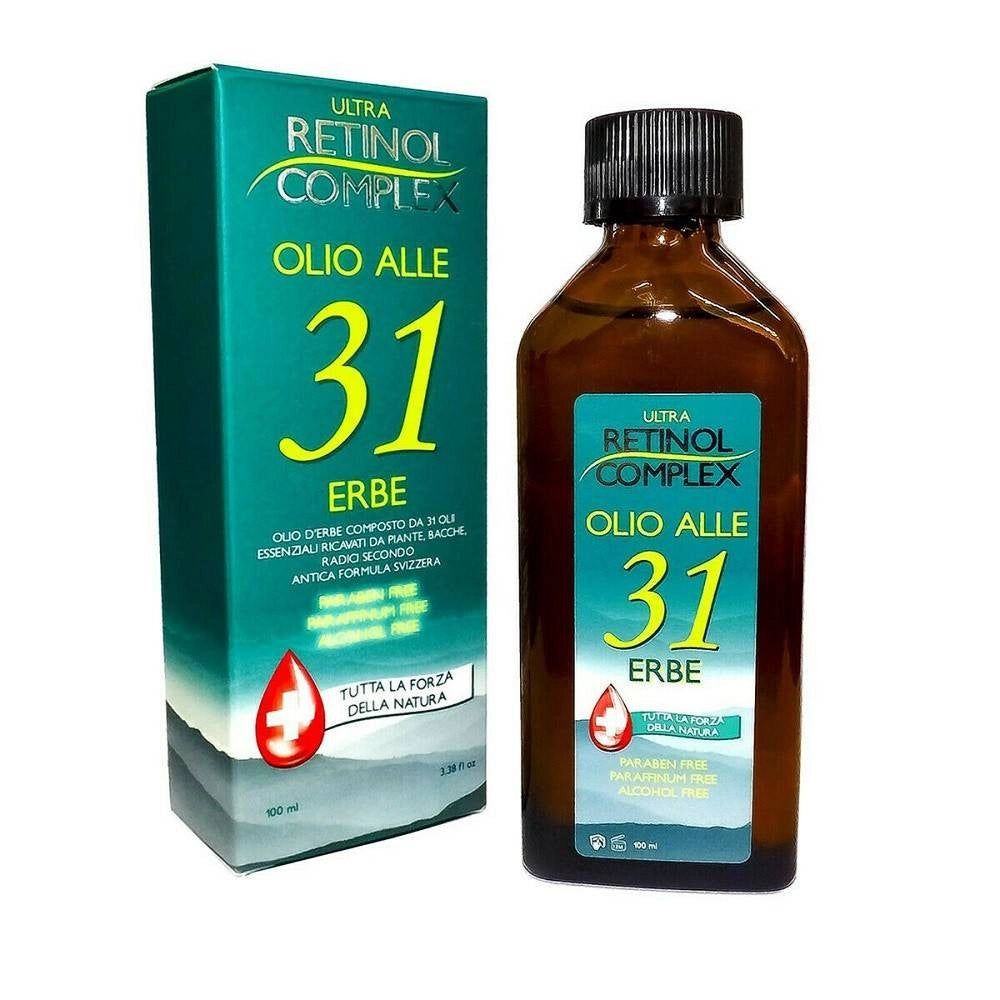 Trade Shop - Retinol Complex Olio Alle 31 Erbe Senza Parabeni Raffreddore Mal Di Testa 100ml -