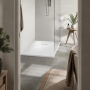 SMC White Shower Tray 90x80 Cm