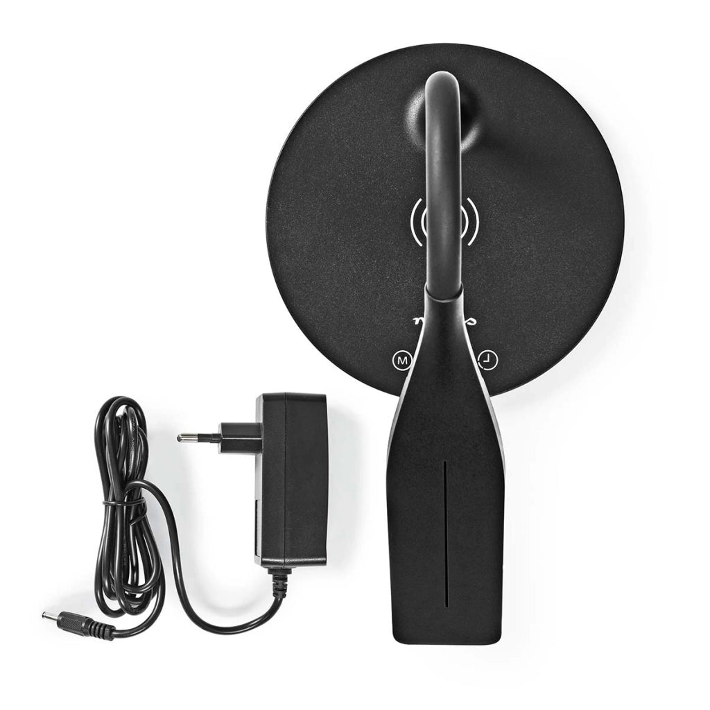 Lampada da scrivania a LED con dimmer e caricatore wireless 15 W Nero Nedis