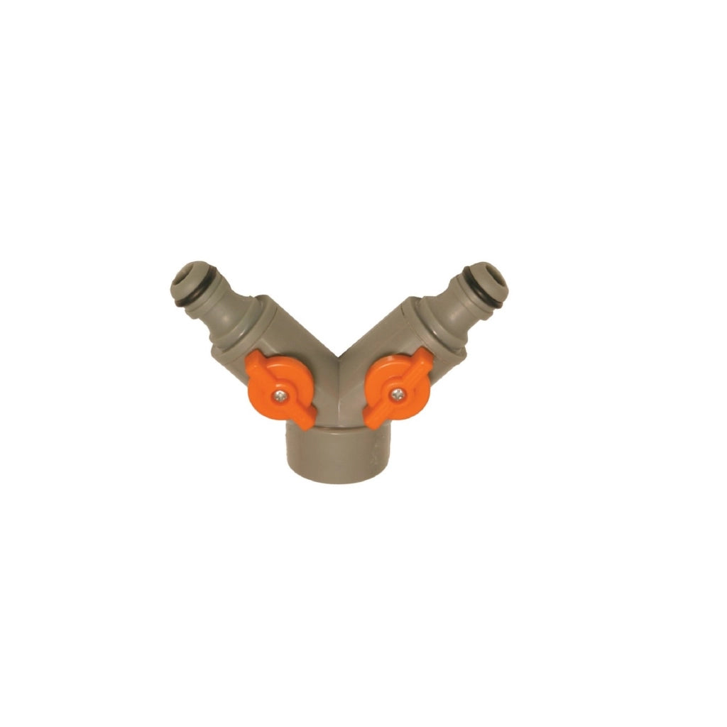 Presa in plastica per rubinetti Duplex IRRIGO 3/4F pompa giardino tubo irrigazione